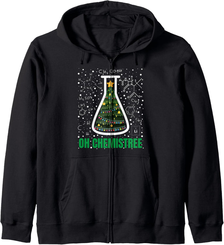 Oh Chemistree Lustiges Chemistry Science Teacher Christmas Lab Kapuzenjacke