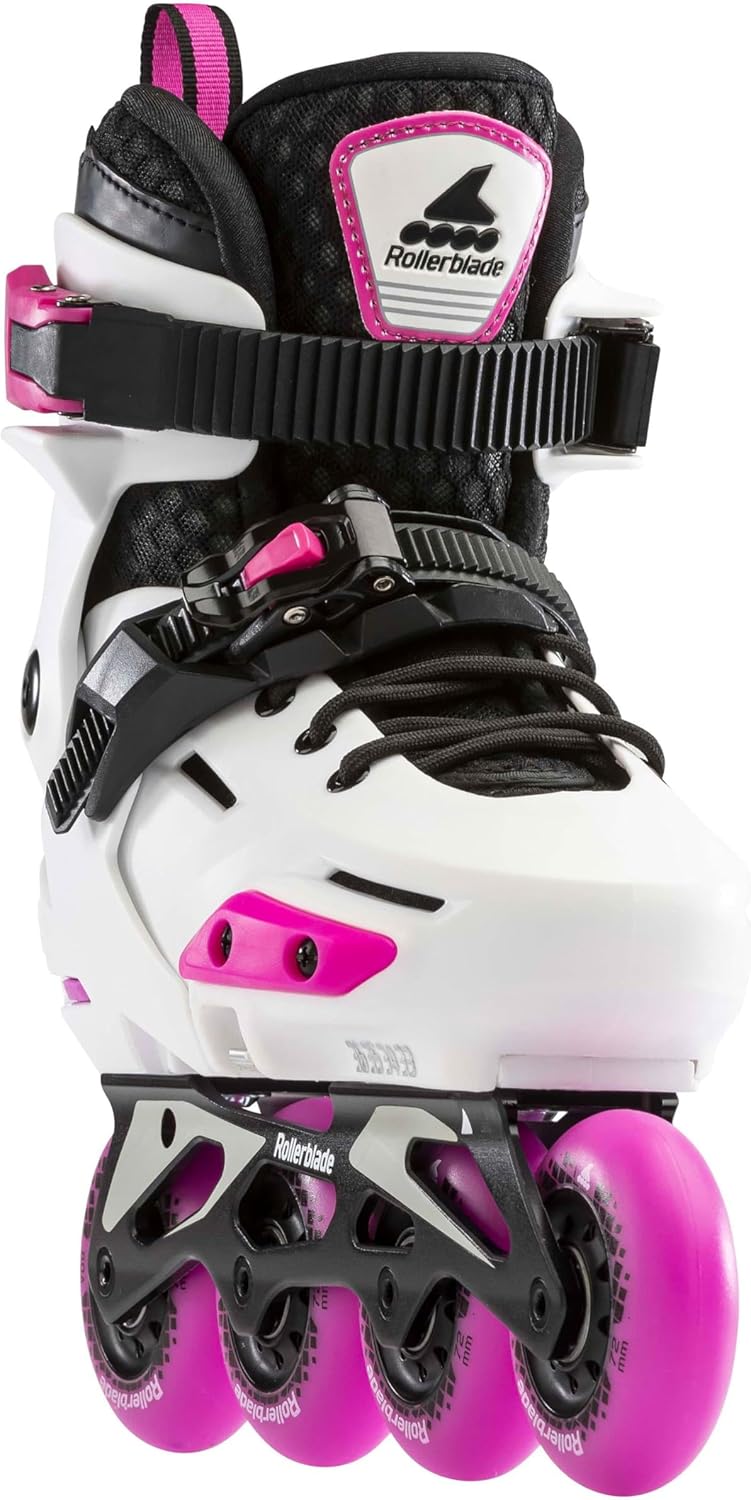 Rollerblade Mädchen Apex Inlineskate 235 White/Pink, 235 White/Pink