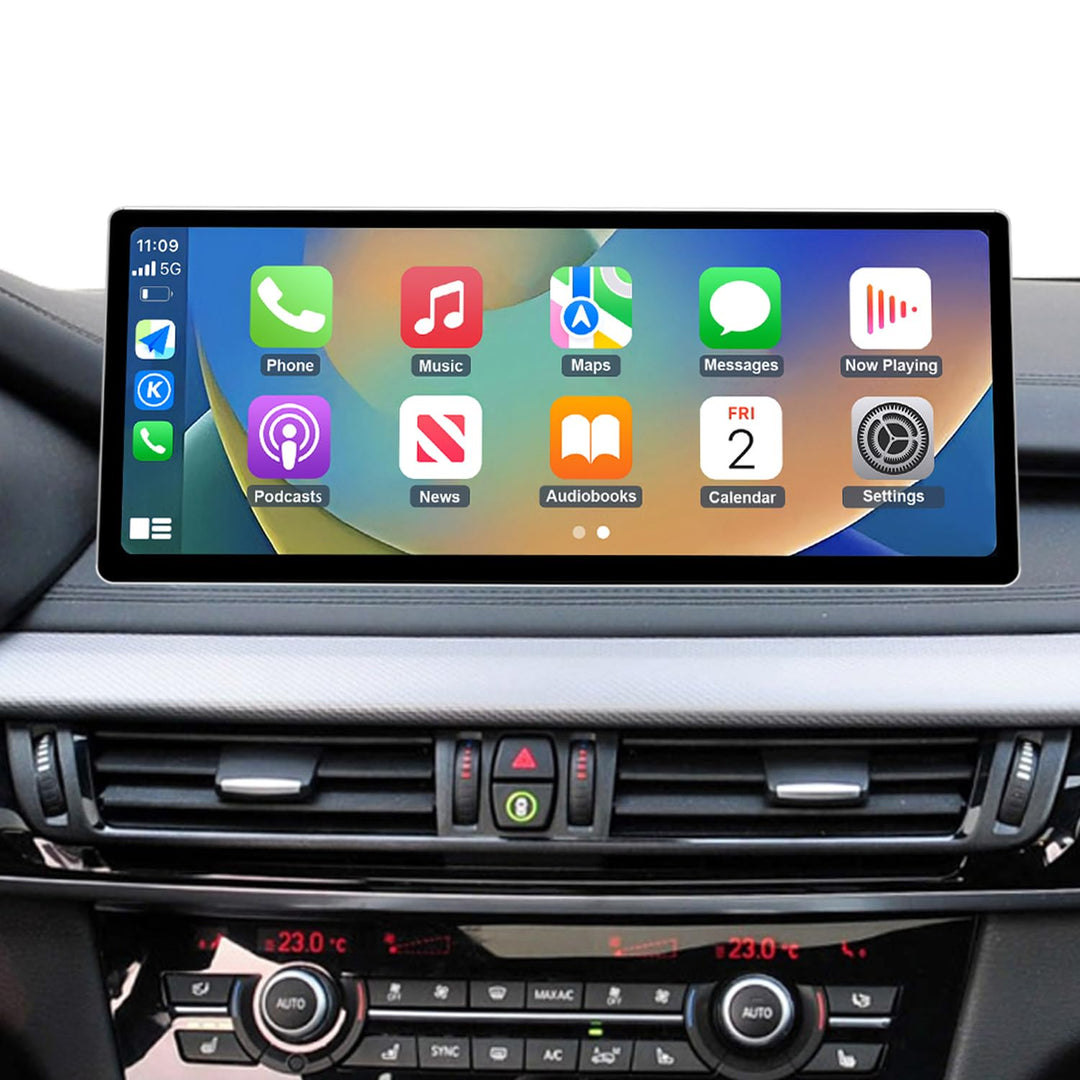 Road Top 12,3 Zoll Autoradio Carplay für BMW X5 X6 F15/F16 NBT (2014-2016) | Linux HD Touchscreen mi
