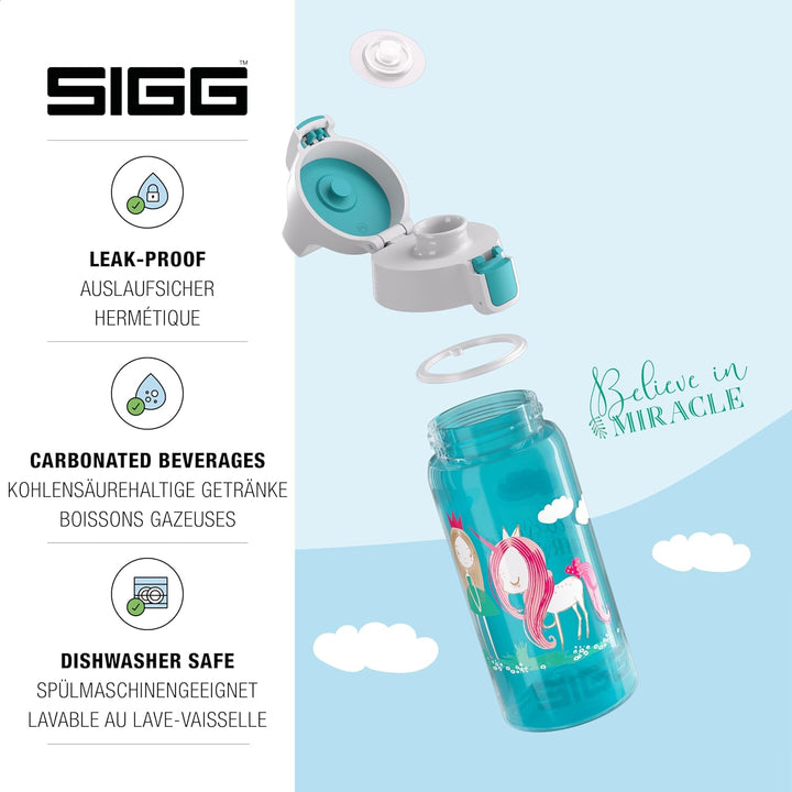 SIGG - Trinkflasche Kinder - Viva One - Für Kohlensäurehaltige Getränke Geeignet - Auslaufsicher - S