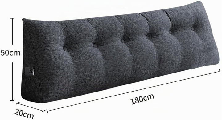 OHMG Rückenkissen, Lesekissen für Bett und Sofa, 180cm-Komfortables Wandkissen Bett, Bietet Optimale