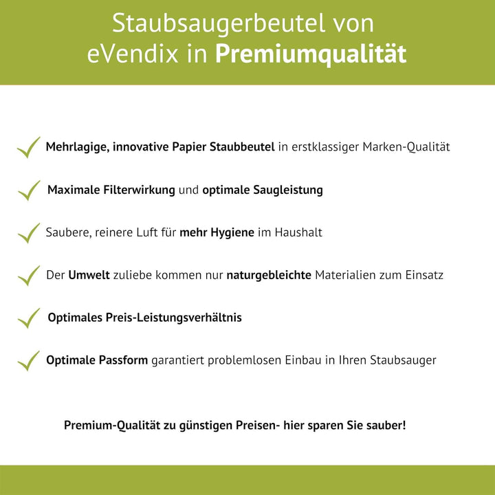 10 Staubsaugerbeutel kompatibel mit KÄRCHER 6.959-130.0, 10 Staubbeutel, kompatibel mit Staubsaugerb