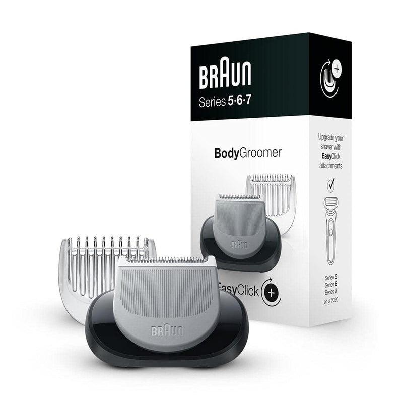 Braun EasyClick Bodygroomer Aufsatz für Rasierer, Körperpflege- und Haarentfernung für Herren, kompa