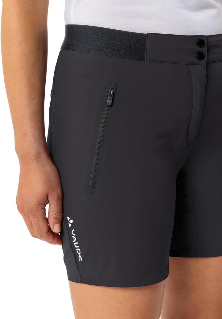 VAUDE Women's Scopi LW Shorts II, leichte Shorts, Passform: Slim fit 34 Slim Black/Black, 34 Slim Bl