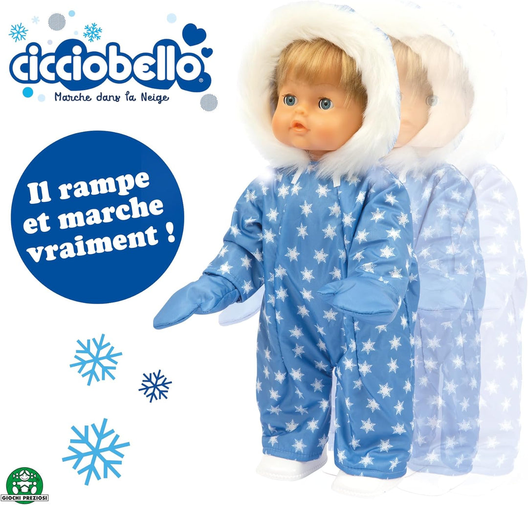 CICCIOBELLO, Giochi Presziosi, CCBD6 Walking im Schnee, 42 cm, Harter Körper, interaktives Gehen ode