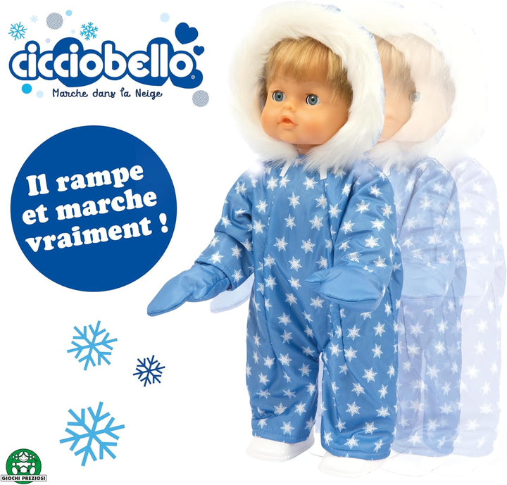 CICCIOBELLO, Giochi Presziosi, CCBD6 Walking im Schnee, 42 cm, Harter Körper, interaktives Gehen ode