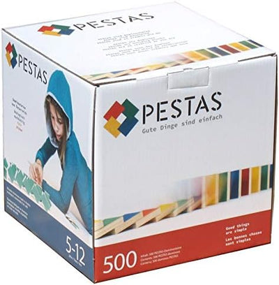 PESTAS Domino-Steine: 500 nachhaltig, ökologisch und fair produzierte Bausteine aus Birken-Holz. Dur