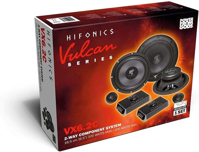 Hifonics VX-6.2C 2-Wege Set Einbau-Lautsprecher 200W Inhalt: 1 Set