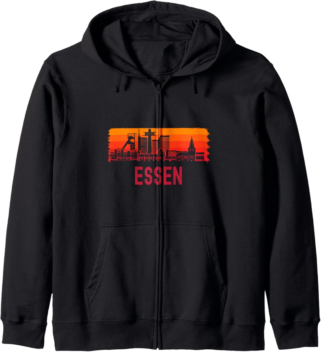 Essen Nordrhein Westfalen Stadt Skyline Kapuzenjacke