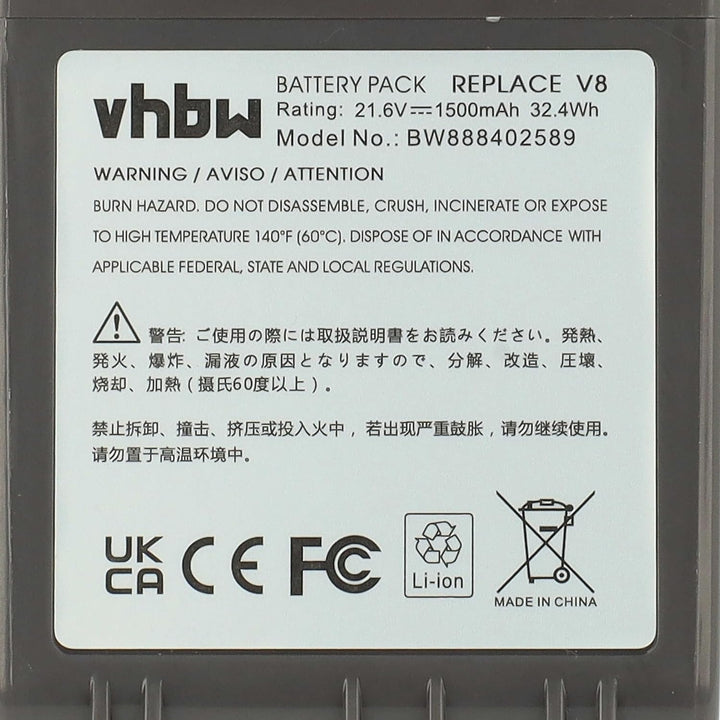 vhbw Akku Ersatz für Dyson 215967-01/02