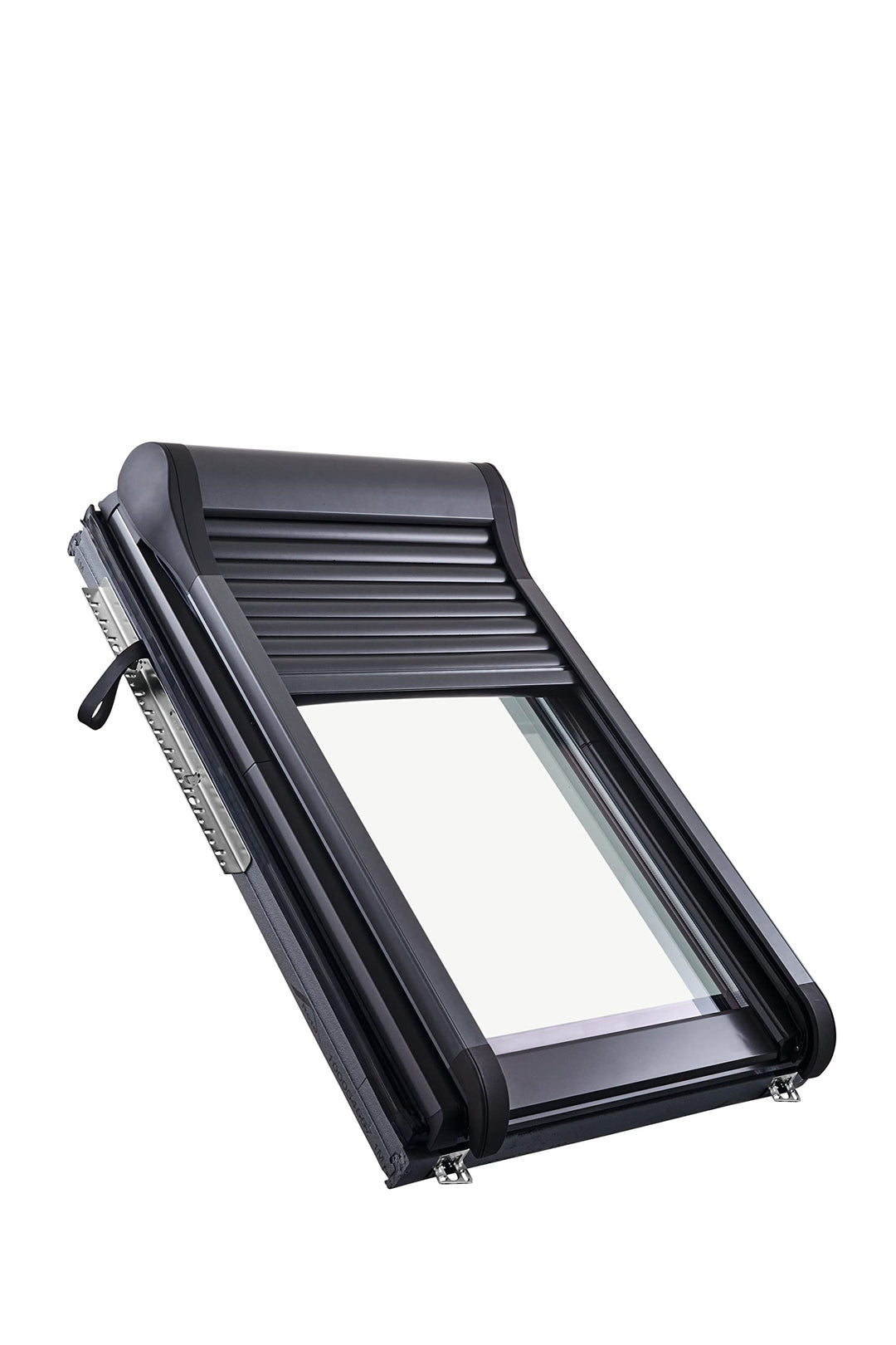 Original Roto Aussenrollladen ZRO Rollladen Manuell mit Kurbel Anthrazit Metallic Doppelwandige Alu-