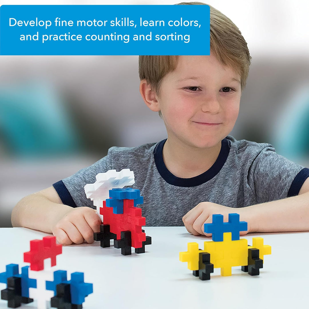 Plus-Plus 9603210 Geniales Konstruktionsspielzeug, Open Play Big Basic Mix, Bausteine-Set, 100 Teile