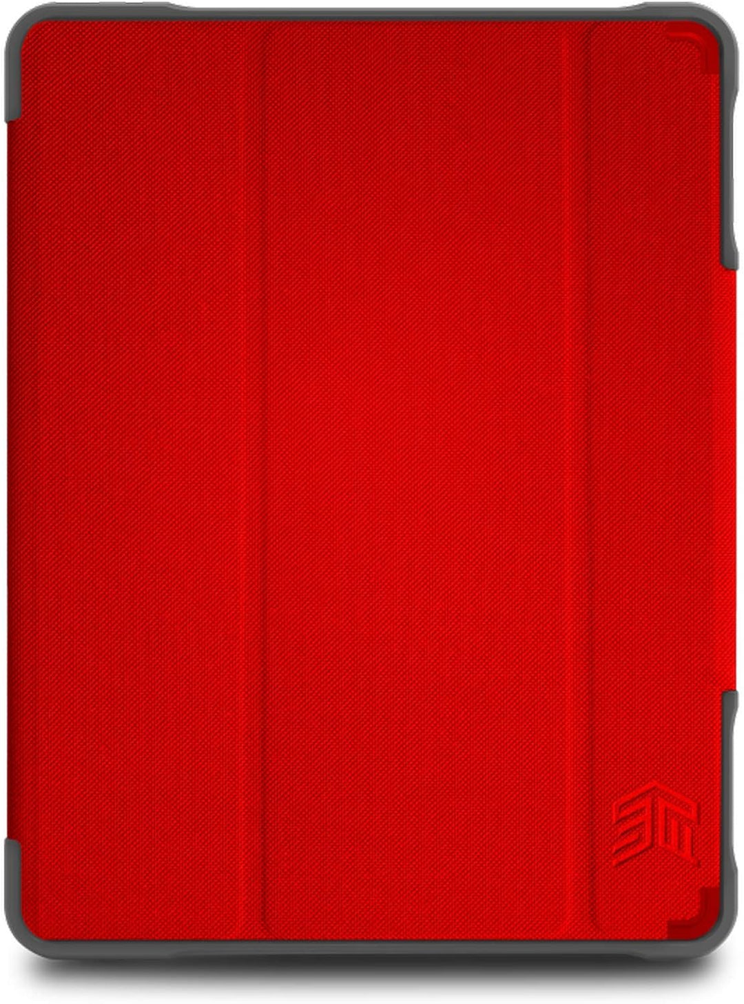STM Bags Dux Plus DUO Case für Apple iPad 10,2" (2019 &amp; 2020) - rot/transparent [Militär Standard I