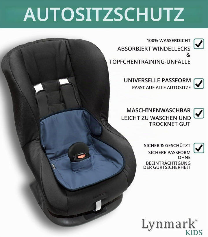 Lynmark® Autositzschutz für Töpfchentraining, Reise-Töpfchen-Abdeckung vor Verschütten, Windelleckag