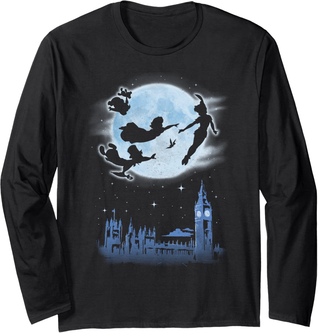 Disney Peter Pan Kids Night Flight Moon Langarmshirt
