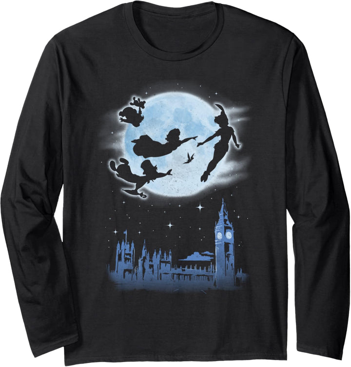 Disney Peter Pan Kids Night Flight Moon Langarmshirt