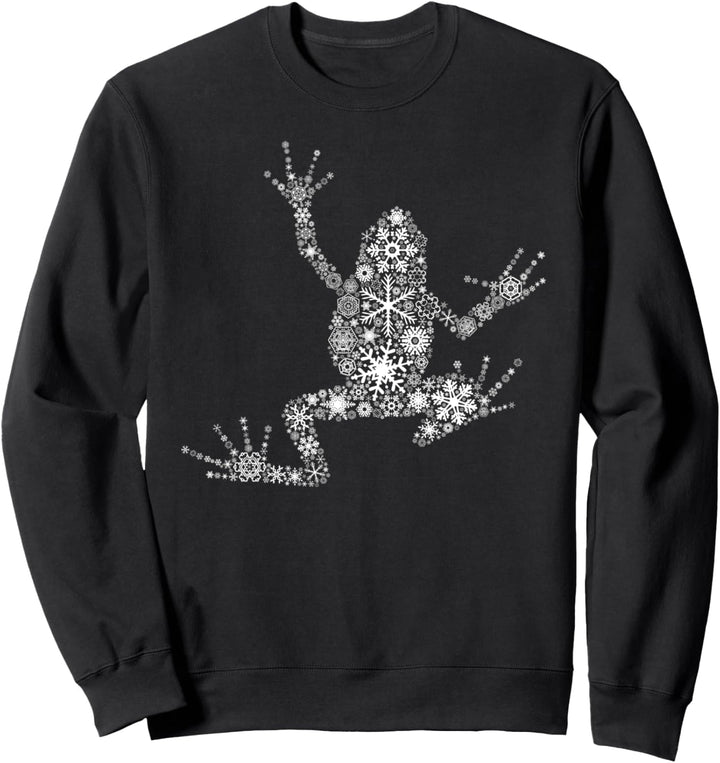 Schneeflocke Fröhliche Weihnachtsgeschenke - Frosch Sweatshirt