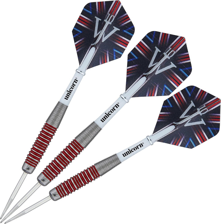 Unicorn Darts Set | James 'The Machine' Wade | 80% & 90% Tungsten Barrels | Steel Tip Volute Points