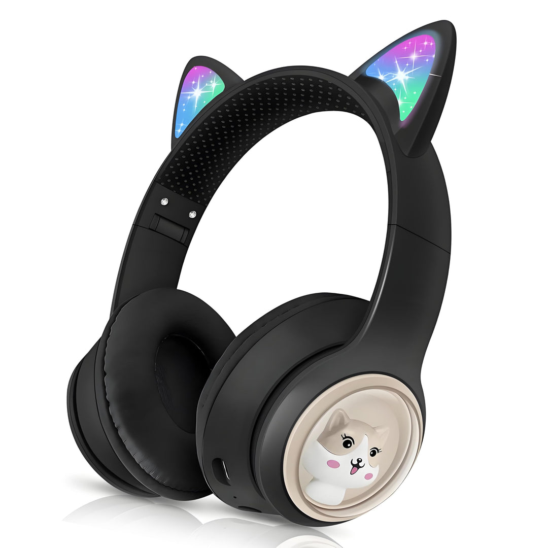 Bluetooth Kopfhörer Kinder, Faltbar 85dB Mädchen Kopfhörer Over Ear, Kabellos Kinderkopfhörer mit LE
