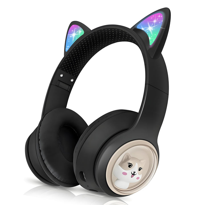 Bluetooth Kopfhörer Kinder, Faltbar 85dB Mädchen Kopfhörer Over Ear, Kabellos Kinderkopfhörer mit LE