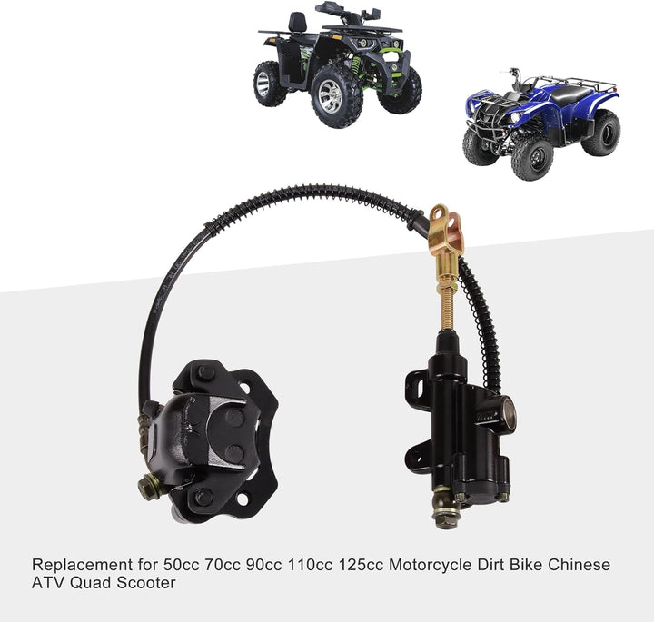 GOOFIT Hinter Hauptbremszylinder Mit Bremssattel Ersatz Für ATV Quad 50cc 70cc 90cc 110cc 125cc Chin