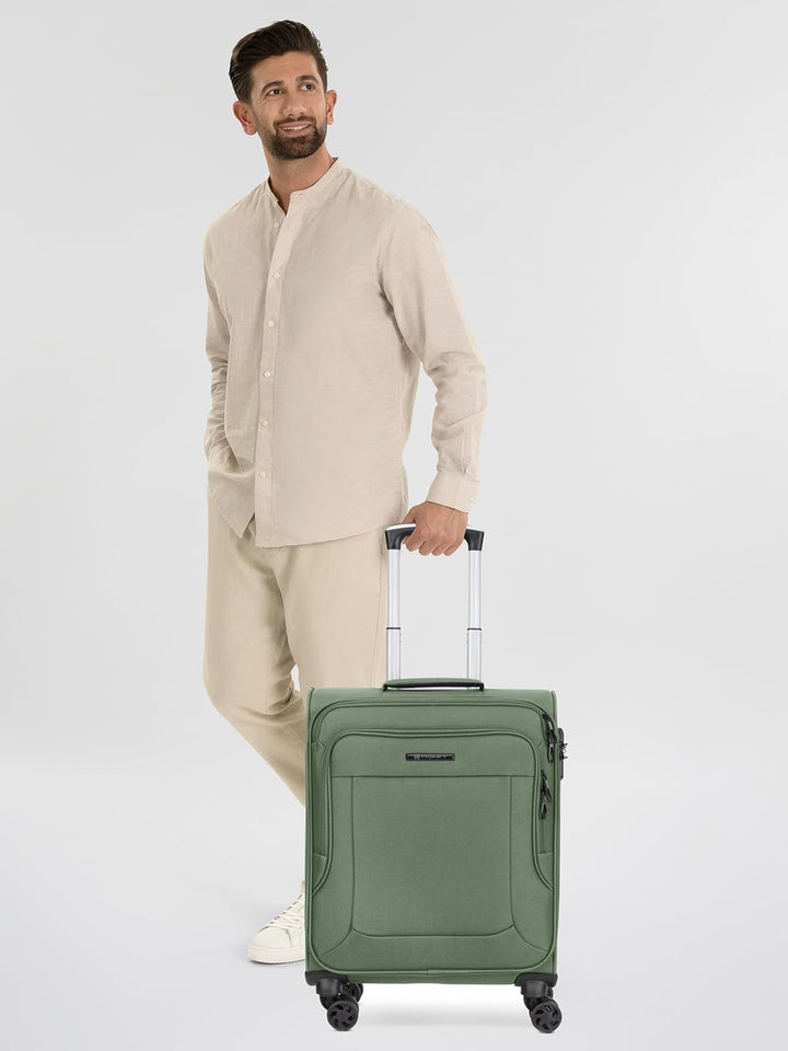 Franky Kabinen-Koffer für Damen und Herren | Kleiner Cabin-Trolley 40 x 20 x 55 cm aus hochwertigem,