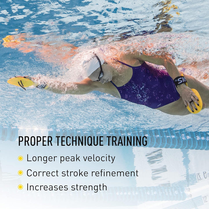 Finis Bolster Paddles - Schwimmflügel zum Runden-Training - Schwimmbad- und Schwimmzubehör - Schwimm