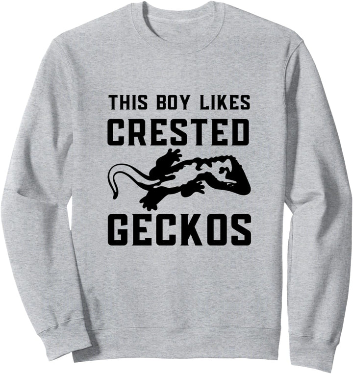 Junge mag Kammgeckos Wildlife Natur Eidechse Sweatshirt