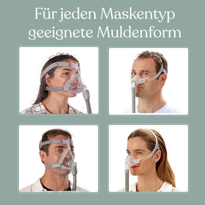 Traumreiter CPAP Kissen für Seitenschläfer - Schlafapnoe Kopfkissen mit Memory Foam 2 Härtegrade, ge