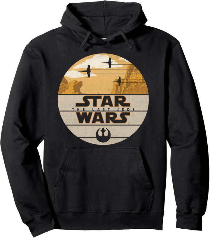 Star Wars The Last Jedi Striped Rock Star Fighters Poster Pullover Hoodie
