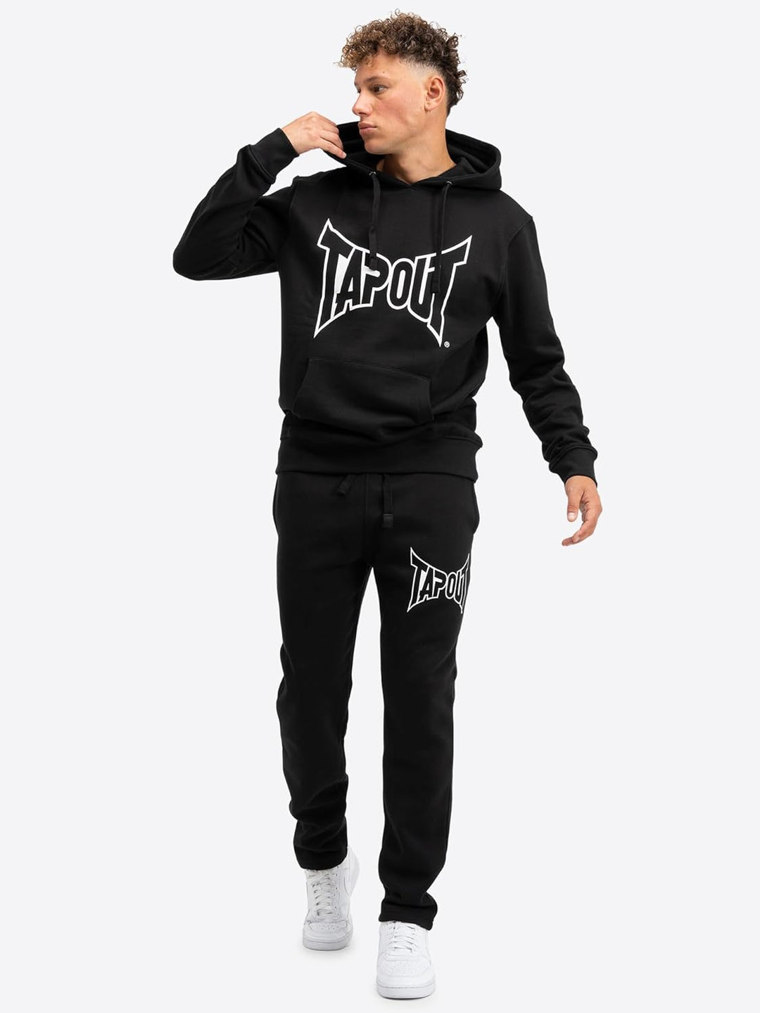 Tapout Herren Hoodie Lifestyle Basic Black/White Kapuzenpullover S Black/White, S Black/White
