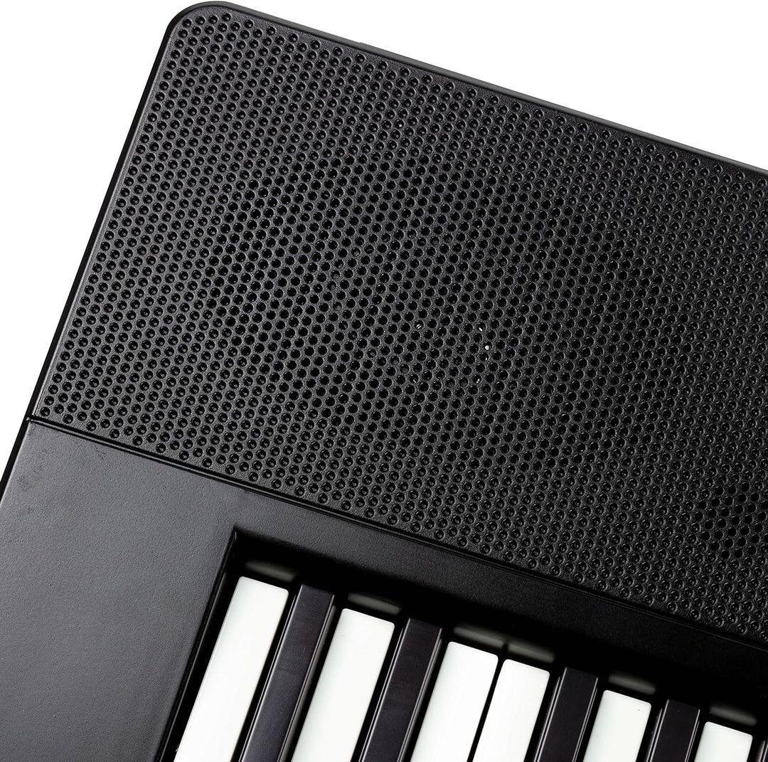 RockJam RJ461AX 61-Tasten-Alexa-tragbare digitale Klaviertastatur mit Notenständer, Netzteil, Simply
