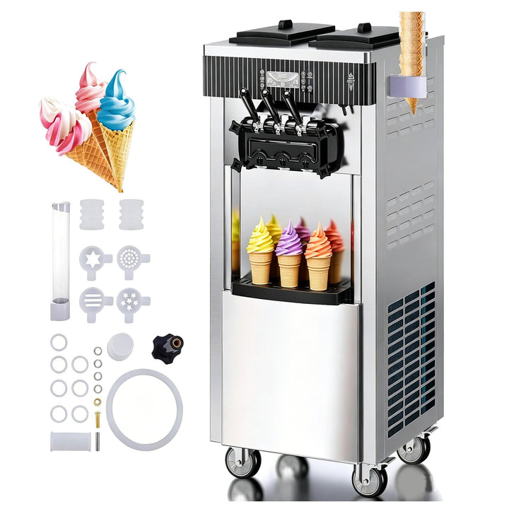 Kommerzielle Eismaschine, 20–28 L/h 2200 W, Kommerzielle Softeismaschine, Gewerbliche Eiscrememaschi