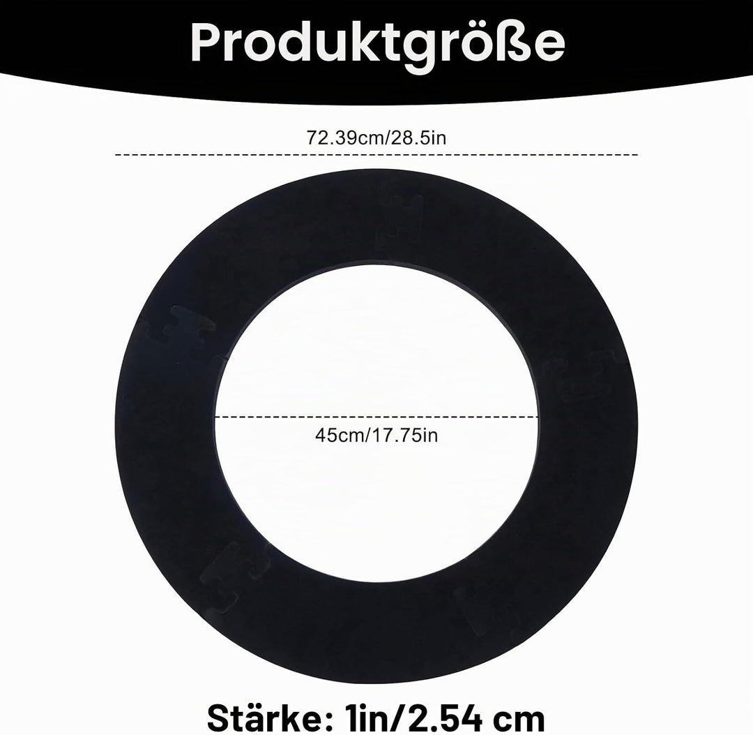 Dart Schutzring – Dartboard Surround für Ø 45 cm Dartscheibe – Dartscheibe Rundum Schutz &amp; Dartwand