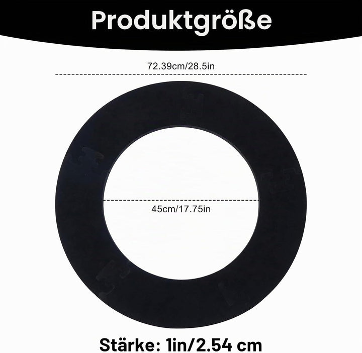 Dart Schutzring – Dartboard Surround für Ø 45 cm Dartscheibe – Dartscheibe Rundum Schutz &amp; Dartwand