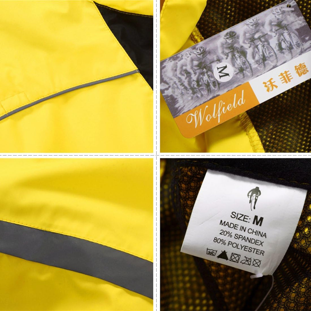 WOSAWE Herren-Fahrradjacke Winddichte wasserdichte MTB Mountainbike Jacket Für Radfahren, Joggen & W