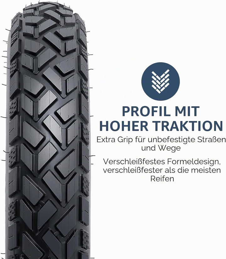 YunSCM 1er-Pack 20 Zoll Heavy Duty E-Bike Reifen 20x4.0 Mantel Plus 1er-Pack 20 Zoll Fat schlauche 2