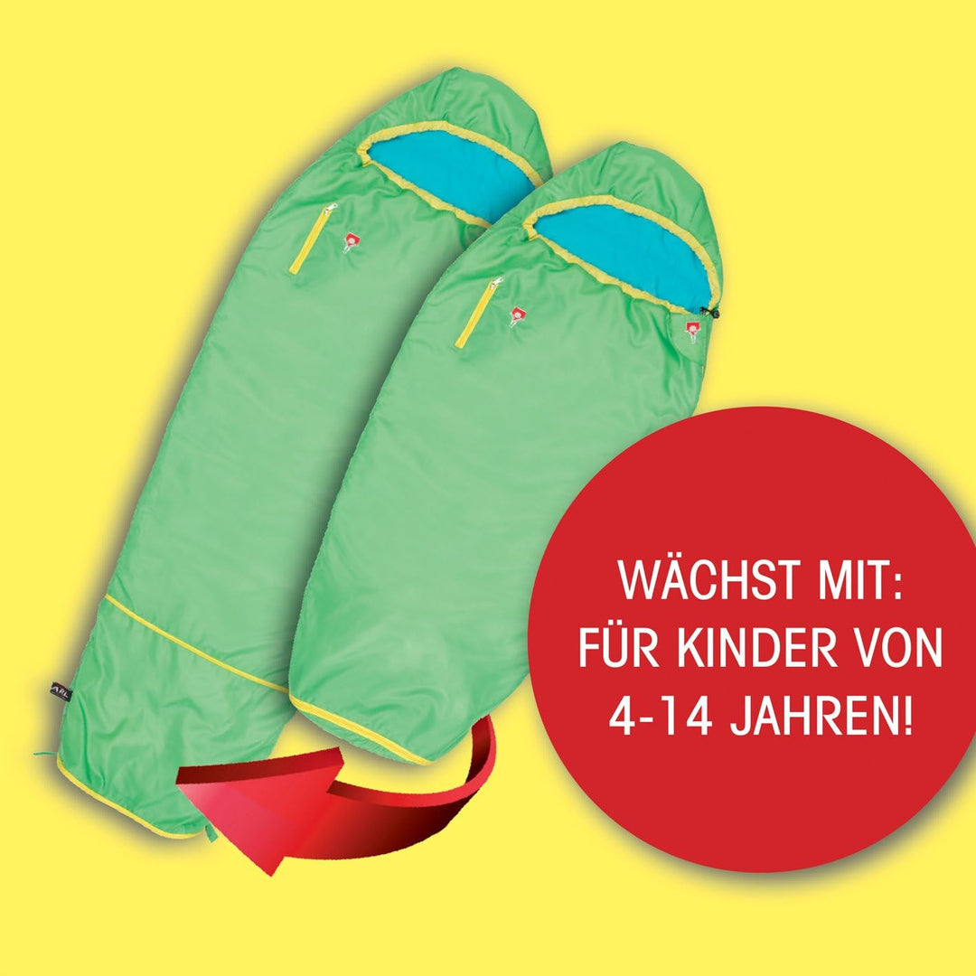 Grüezi-Bag 05756 Mitwachsender Mumienschlafsack für Kinder | Ultraleicht, Atmungsaktiv, Pflegeleicht