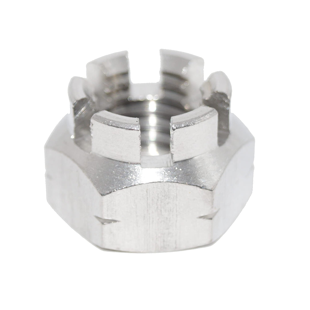 Kronenmuttern M12 10 Stück Sechskantmuttern DIN 935 A2 Edelstahl Muttern V2A Sechskant-Mutter M12 Kr