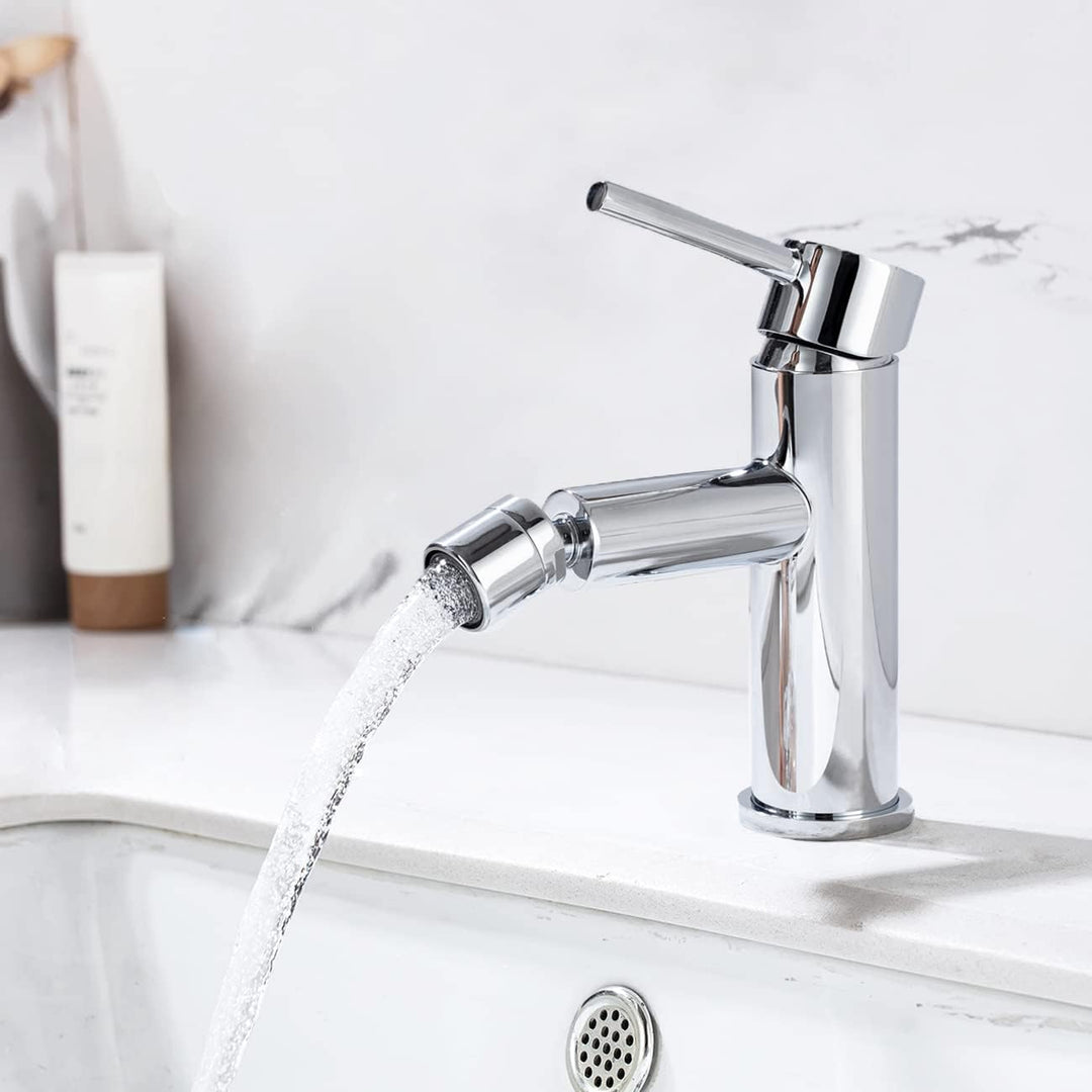 ONECE Wasserhahn Bad mit drehbar Auslauf, Waschtischarmatur Einhebel Bidetarmatur Mischbatterie Bada
