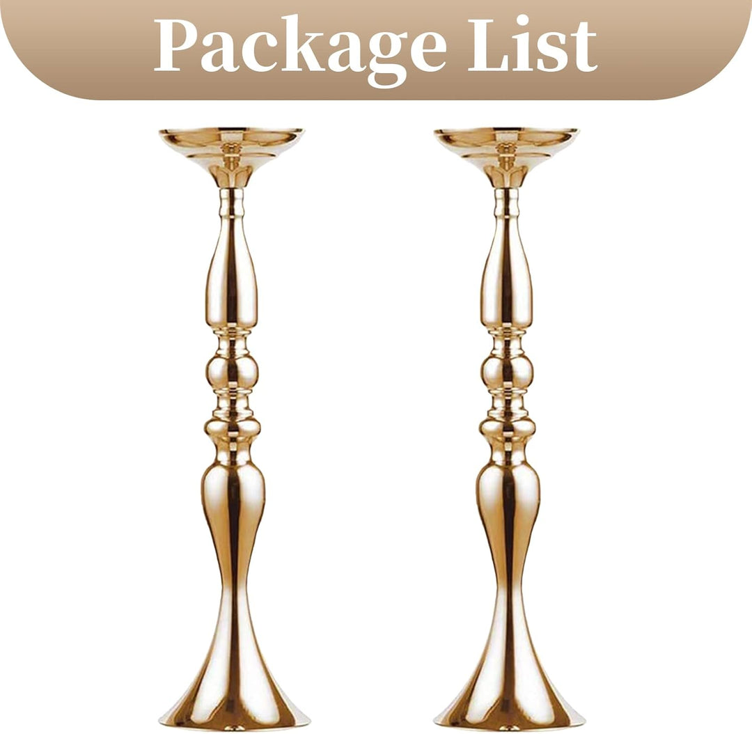 Sziqiqi 2Pcs 50 cm Höhe Metall Kerzenhalter Kerze ständer Hochzeit Mittelpunkt Event Road führen Flo