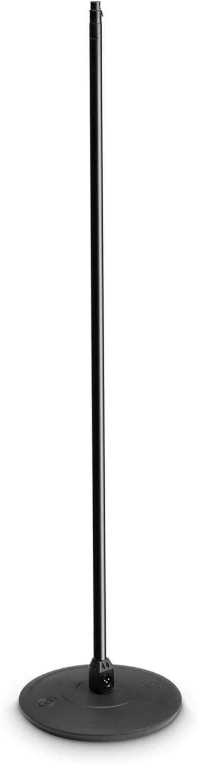 Gravity MS 23 XLR B - Mikrofonständer mit XLR-Anschluss und Schwanenhals, schwarz