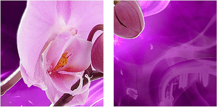 Runa Art Bild Wohnzimmer Schlafzimmer Blumen Orchidee 5 Teilig Abstrakt Violett Lila Wandbilder auf