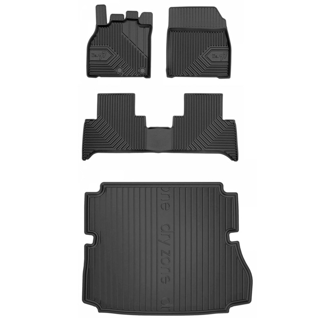 Satz Fussmatten und Gummimatte für Renault Grand Scenic 2009-2016