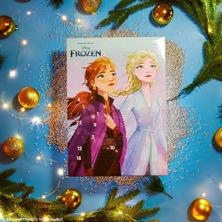 Disney Frozen Adventskalender 2024, Haarschmuck & Accessoires für Mädchen (Blau/Lila), Blau/Lila