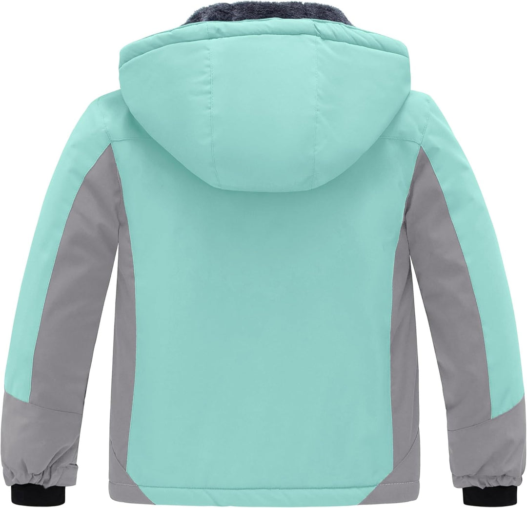 Wantdo Mädchen Berg Ski Jacke Warmer Winter Fleece Mäntel Wasserdichter Atmungsaktive RegenMäntel Ou