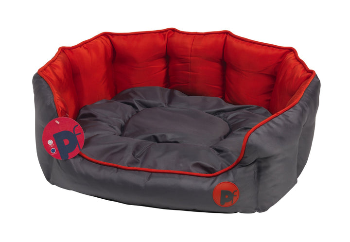Petface Oxford ovales Körbchen, XL, rot rot XL, rot XL