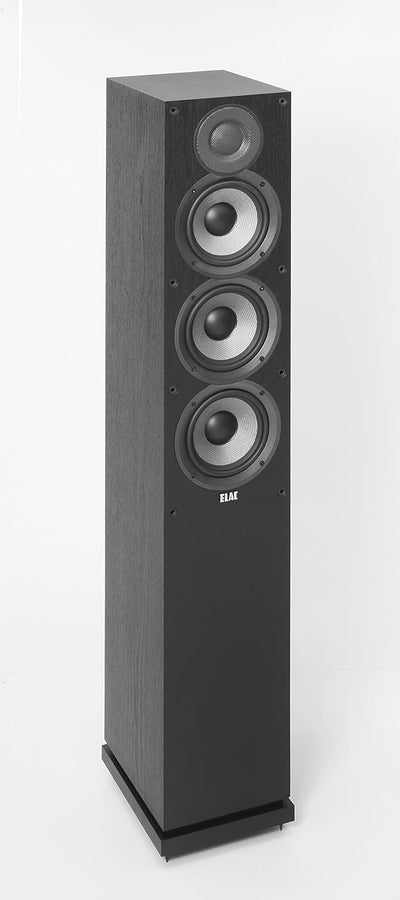 ELAC Debut 2.0 Standlautsprecher F5.2, Box für Musikwiedergabe über Stereo-Anlage, 5.1 Surround-Soun