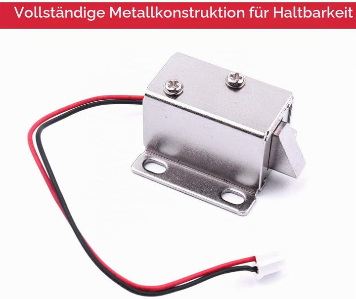 ATOPLEE 4 Stück DC 12V Mini Elektromagnetische Magnetschlösser für Schublade Schrank 27x29x18mm
