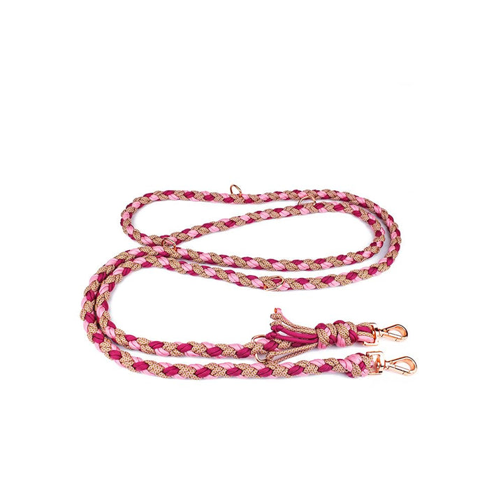 Hundeleine Tierluxe Foxy Handgemacht Paracord (Pink, L Lienelänge: 300 cm) Pink L Lienelänge: 300 cm